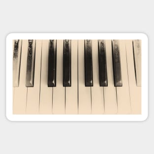 Vintage Piano Sticker